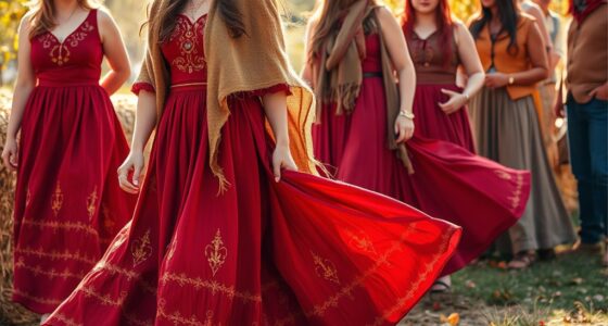 vibrant fall harvest attire