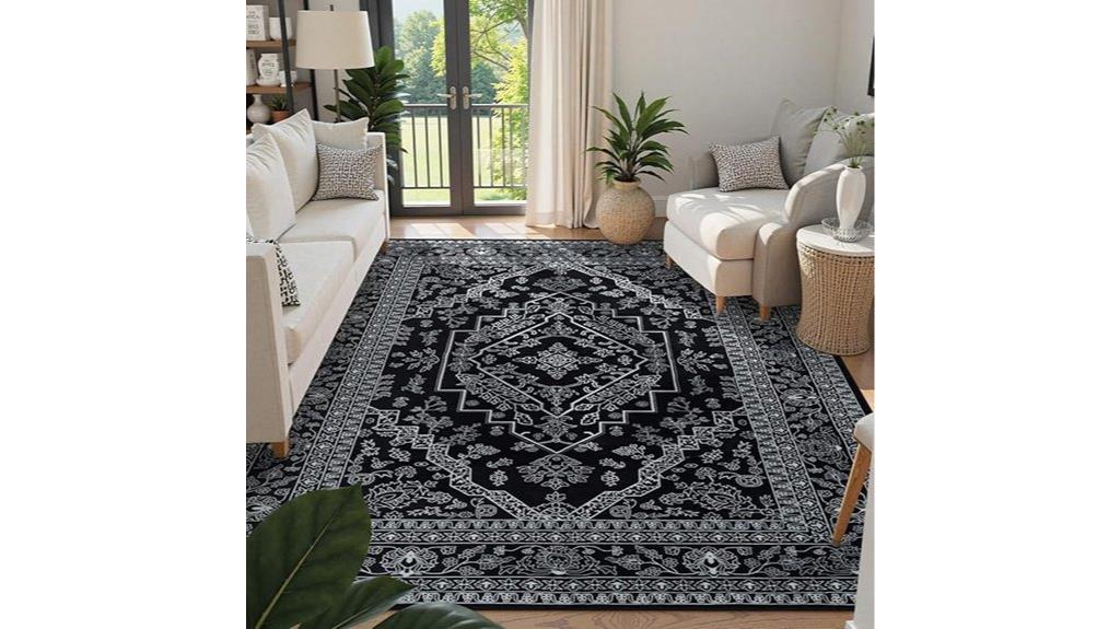 vintage black area rug