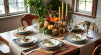 vintage boho harvest tables