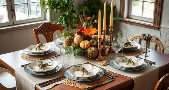 vintage boho harvest tables