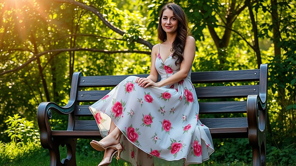 vintage floral midi skirts