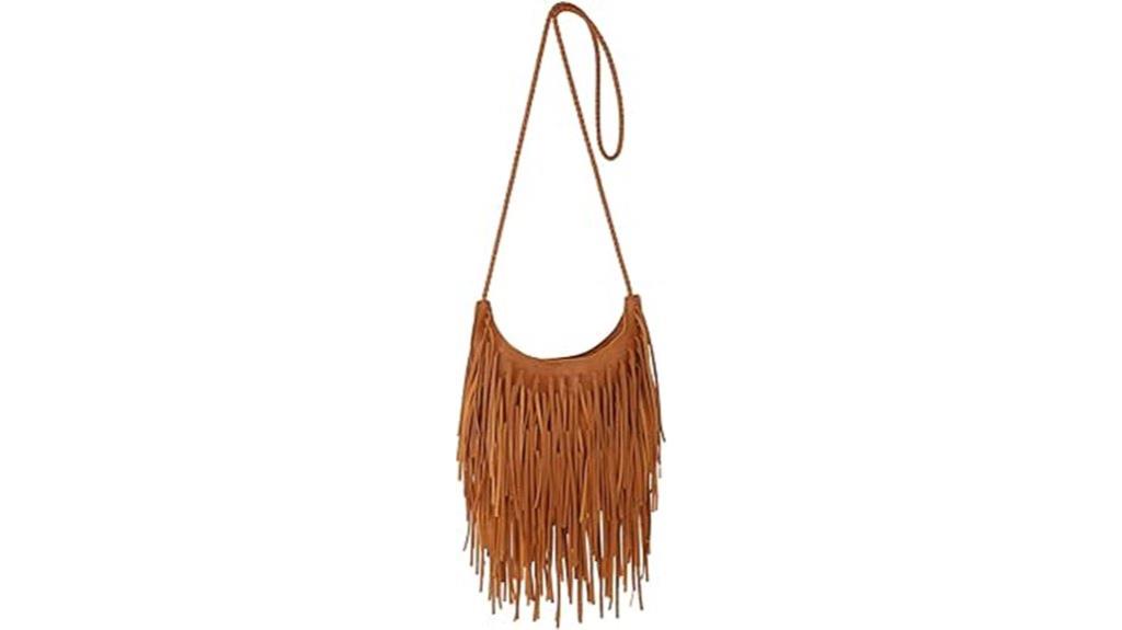 vintage fringe hobo bag