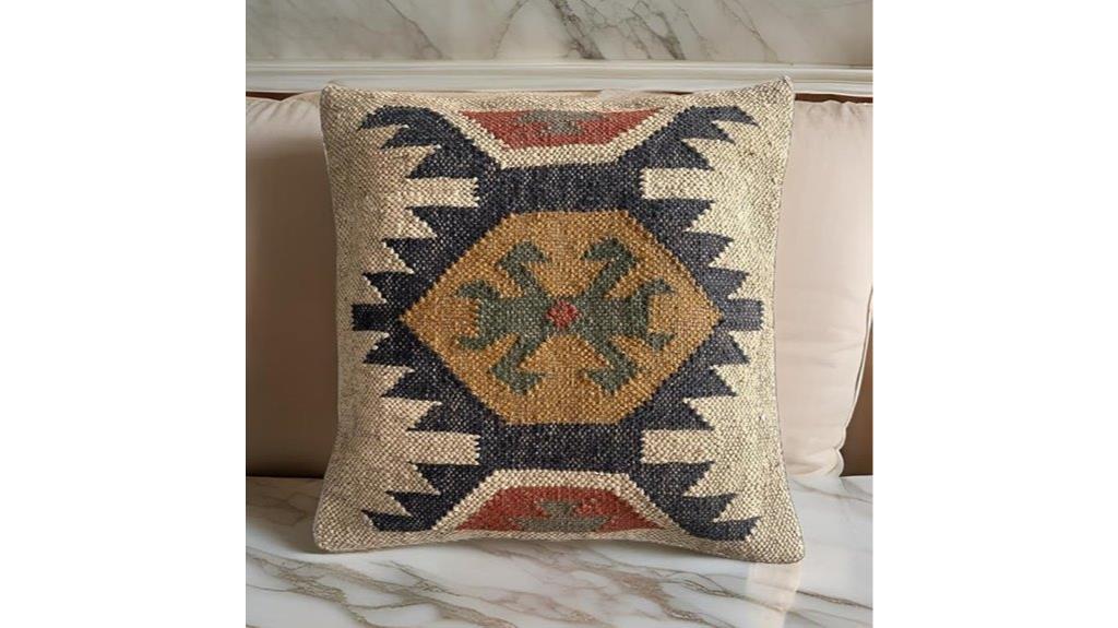 vintage kilim square pillow