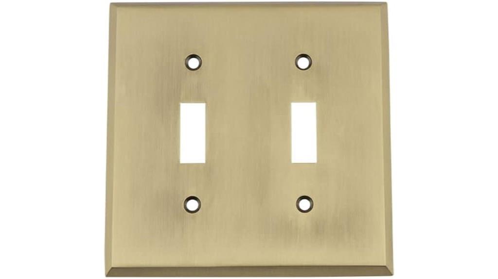 vintage new york switch plate