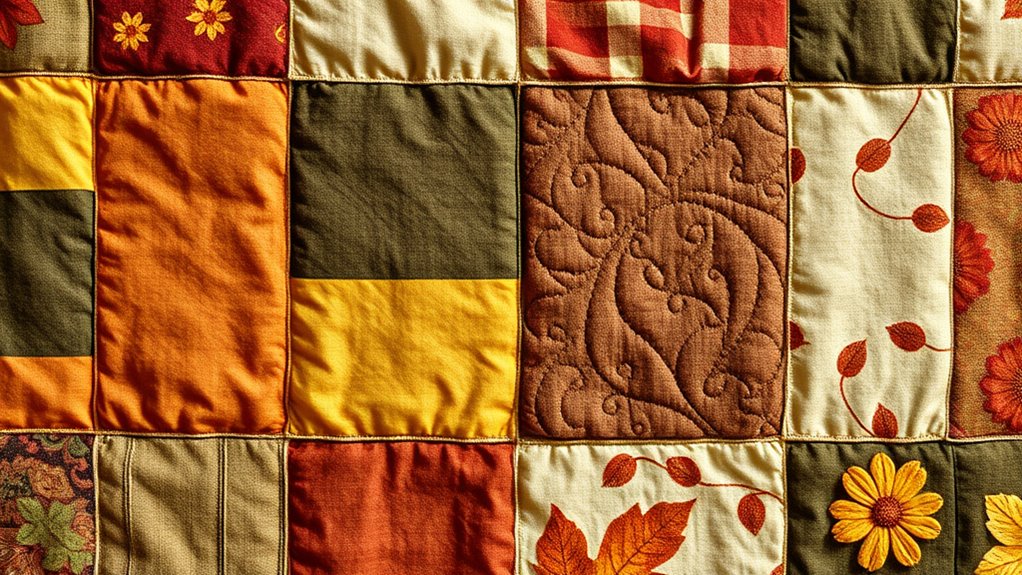 vintage quilt autumn decor