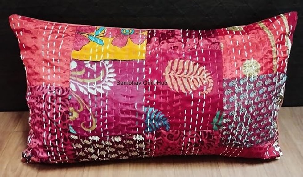 vintage silk sari quilt