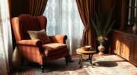 vintage textile inspired meditation space