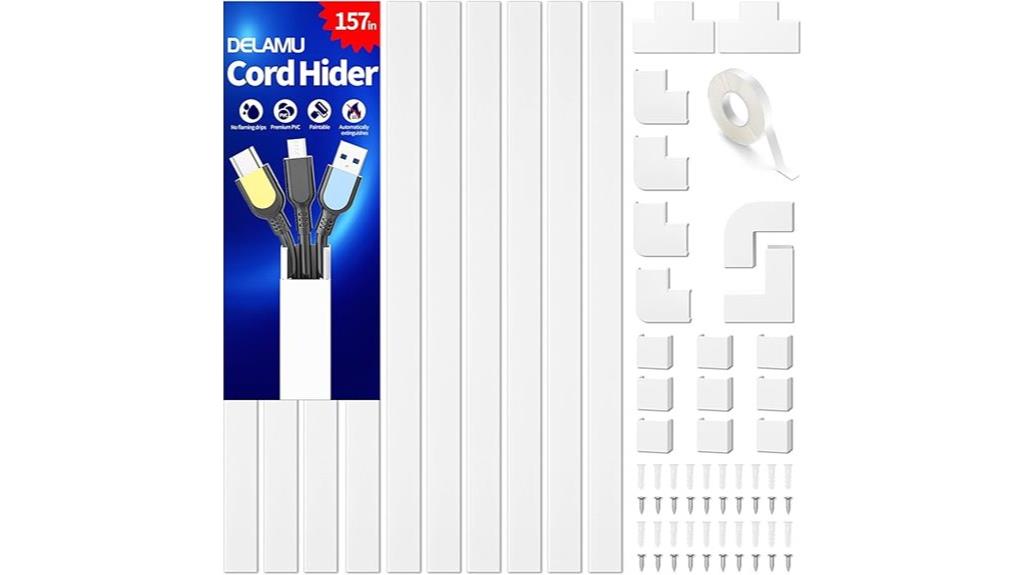 wall mounted cord concealment