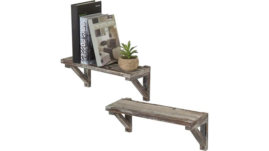 wall mounted shelves set
