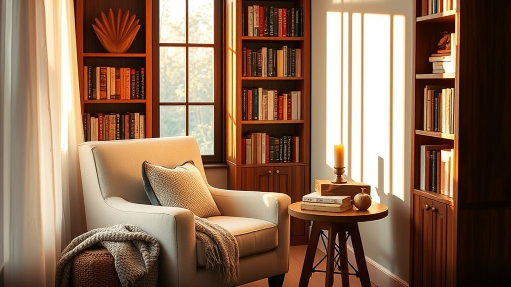 warm inviting wood tones