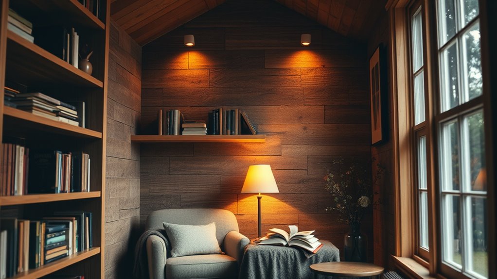 warm wooden ambient lighting