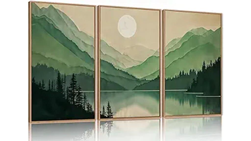 watercolor mountain wall art