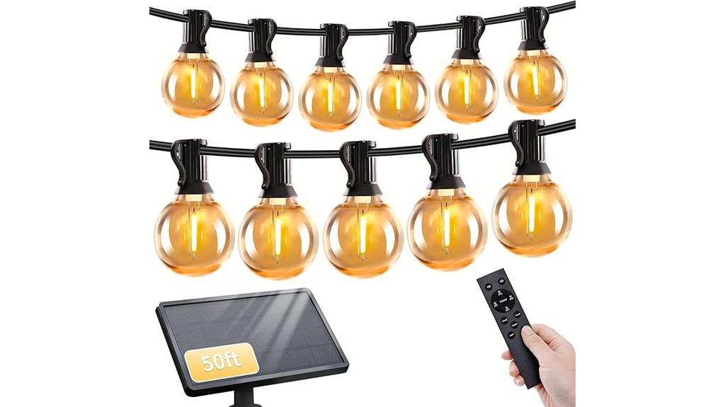 waterproof dimmable solar string