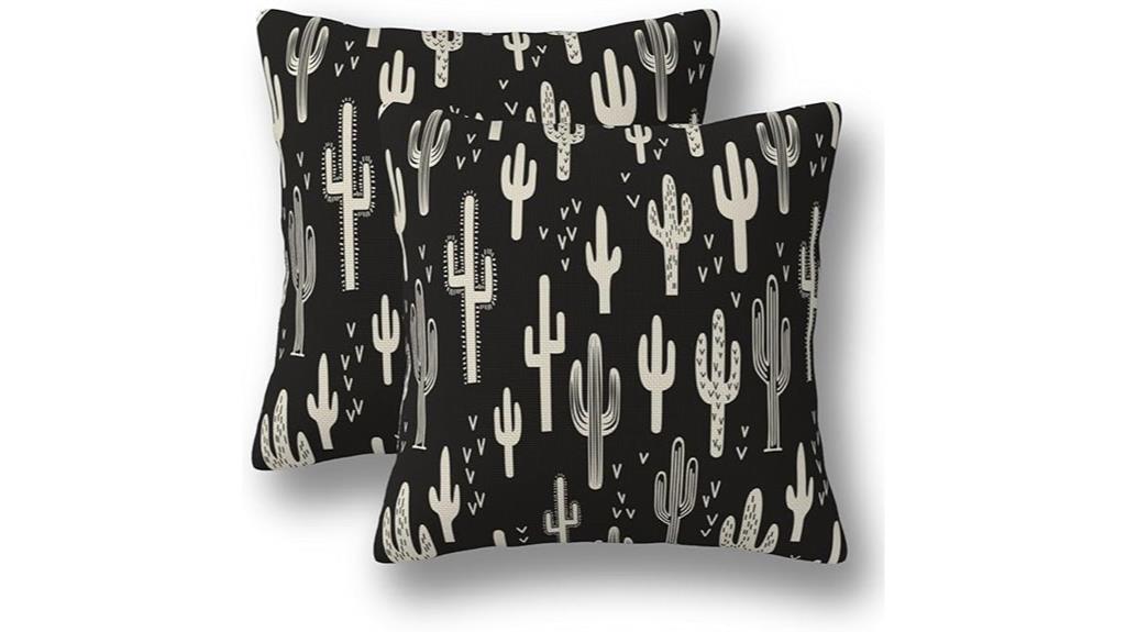 western cactus pillow covers