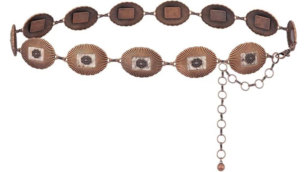 western style metal belt