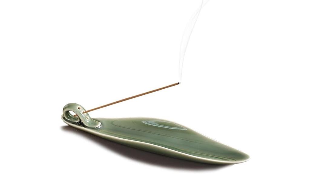 white porcelain incense holder