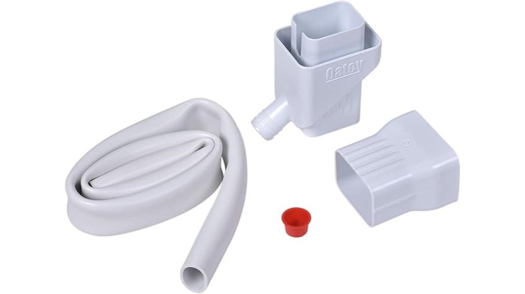 white rainwater collection system