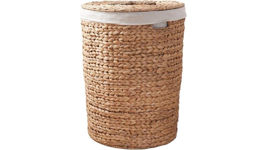 wicker laundry hamper lid