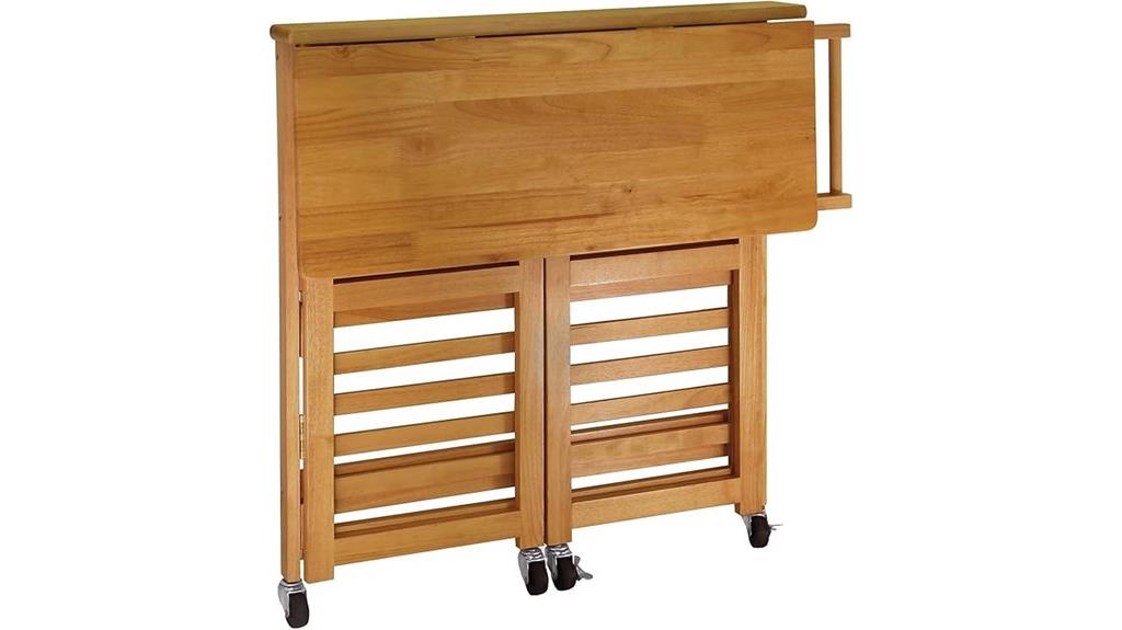 winsome light oak cart
