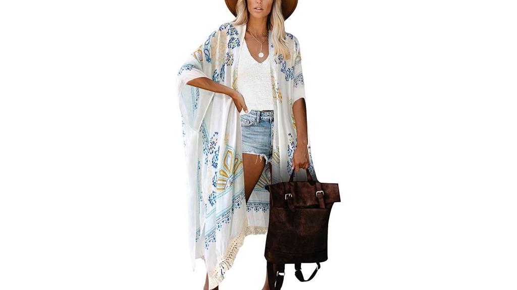 women s breezy kimono coverup