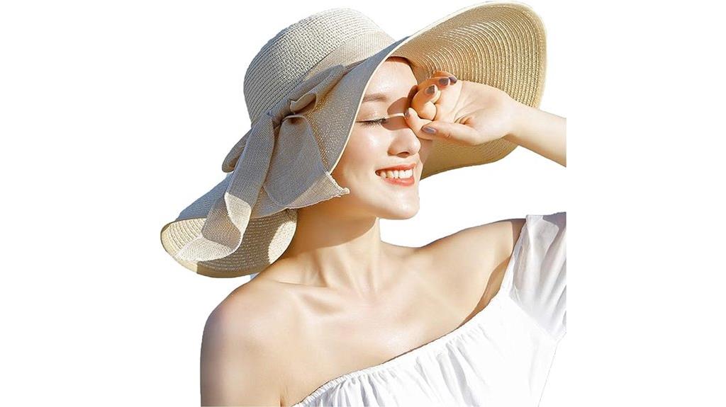 women s foldable wide brim hat