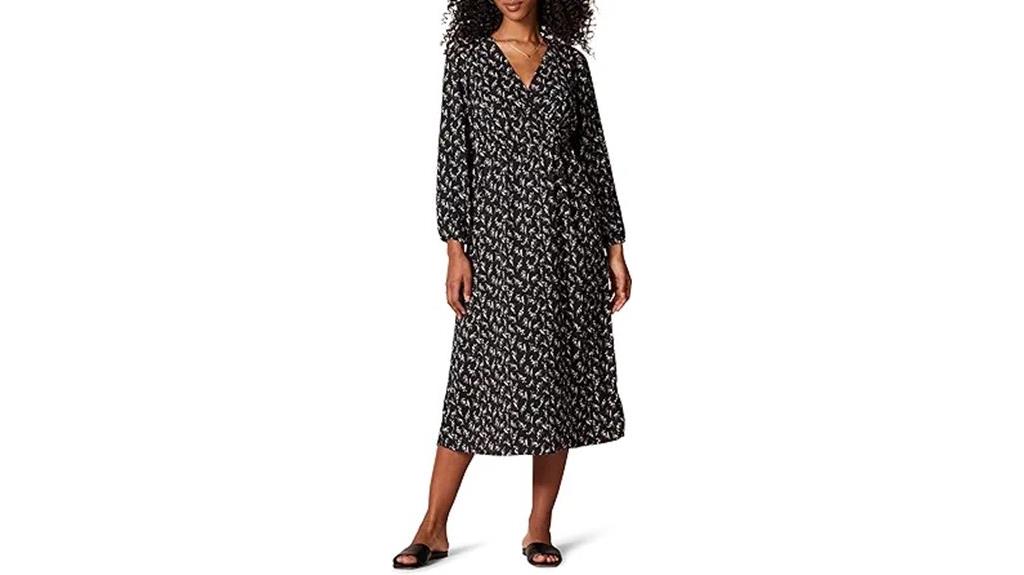 women s georgette v neck dress