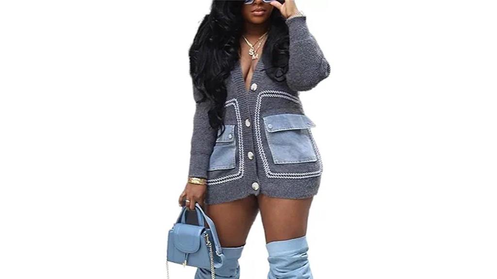 women s knit pocket cardigan