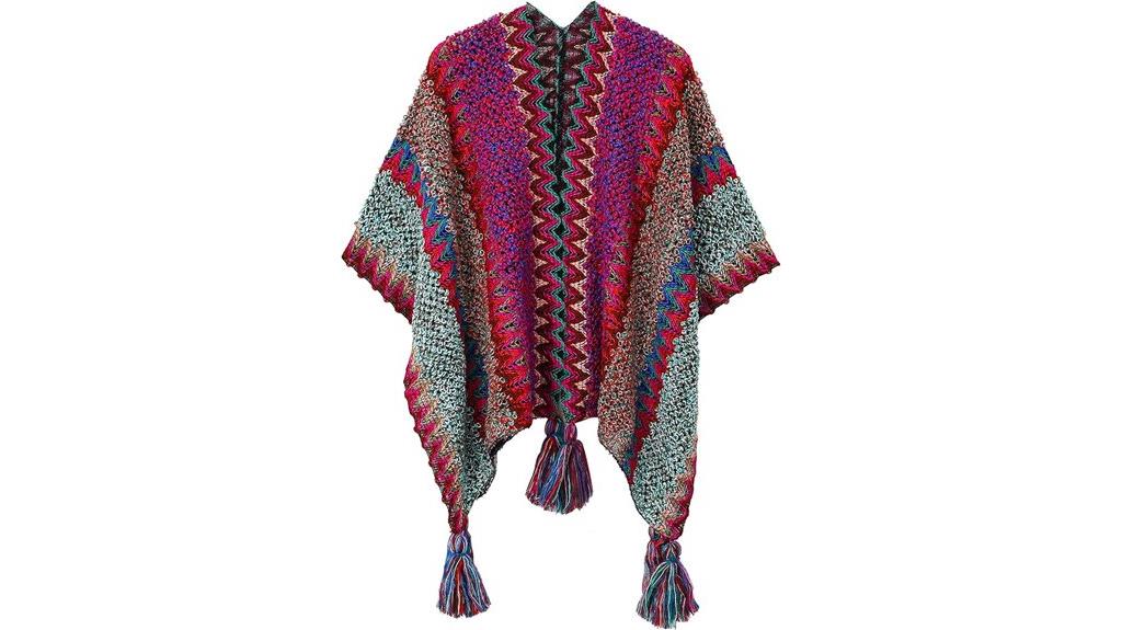 women s knit shawl poncho