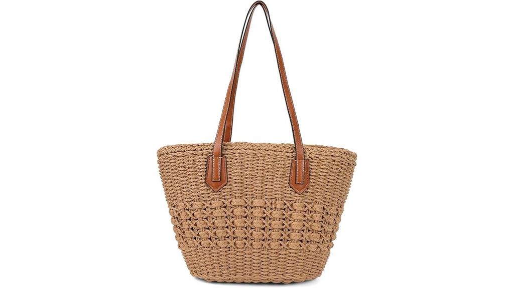 women s large rattan tote