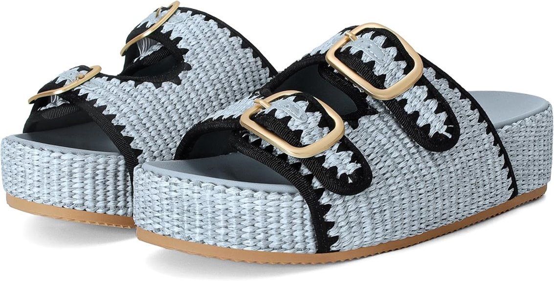 women s raffia platform sandals