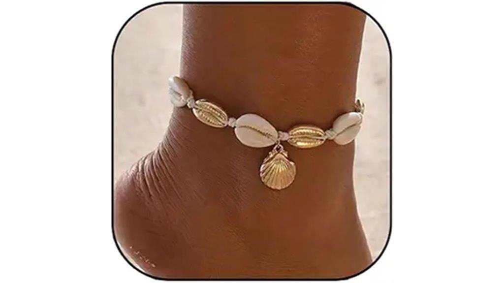 women s seashell ankle jewelry