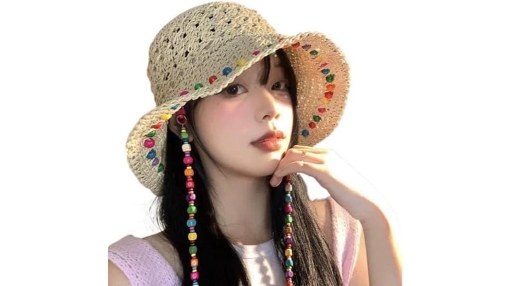 women s straw bucket hat
