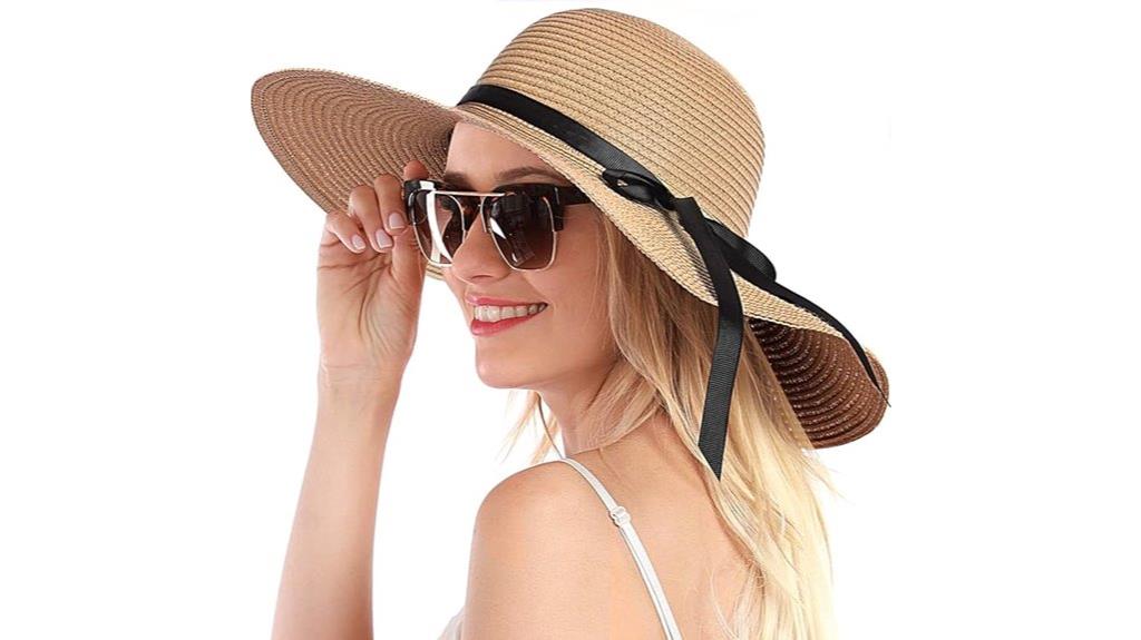 women s straw wide brim hat