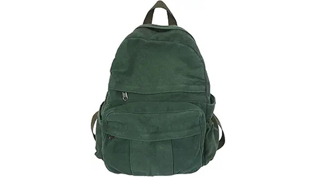 women s vintage green laptop backpack