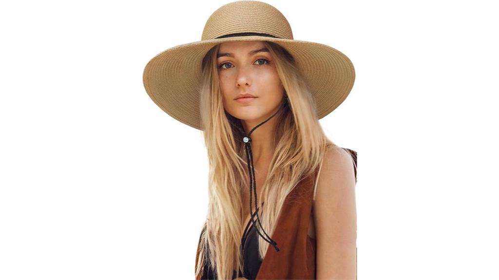 women s wide brim straw hat
