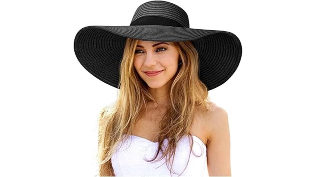 women s wide brim straw hat