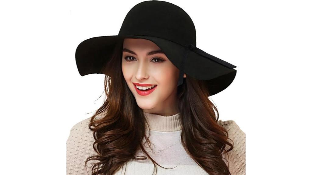women s wool wide brim hat