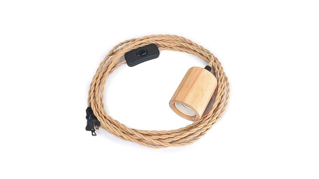 wood pendant light kit