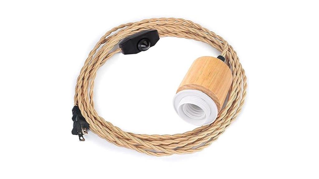 wood pendant light kit