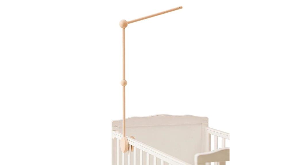 wooden baby mobile hanger