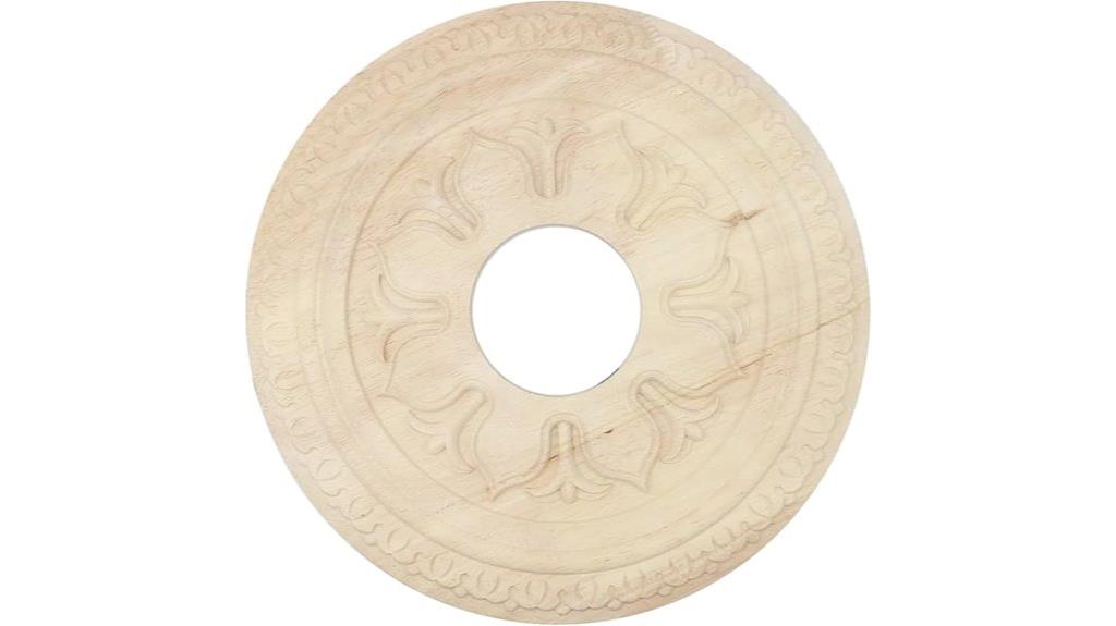 wooden round fan medallion
