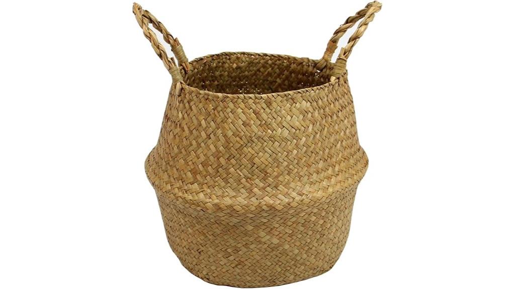 woven seagrass storage basket