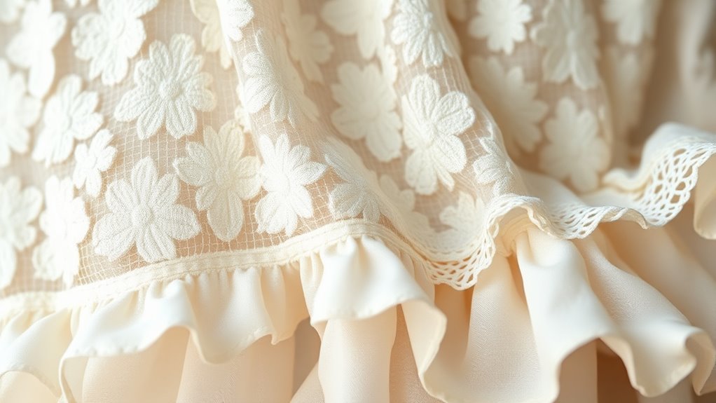 balance lace with ruffles