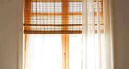 boho bamboo and drapes