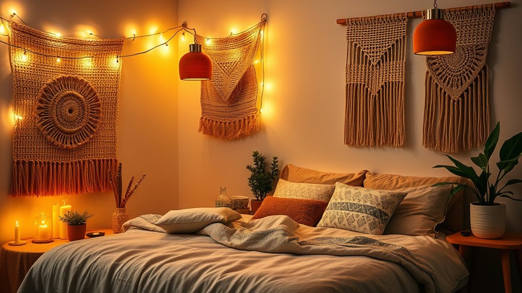 boho bedroom pendant lighting