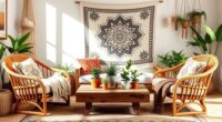 boho chair styles placement