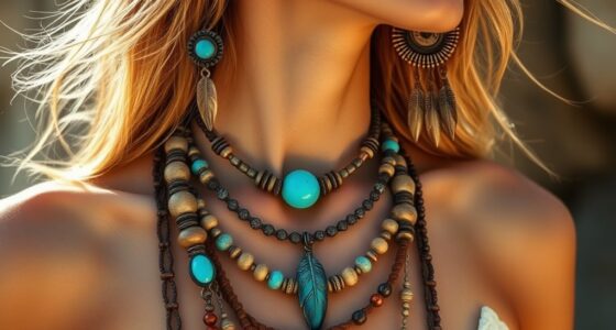 boho earrings layered necklaces