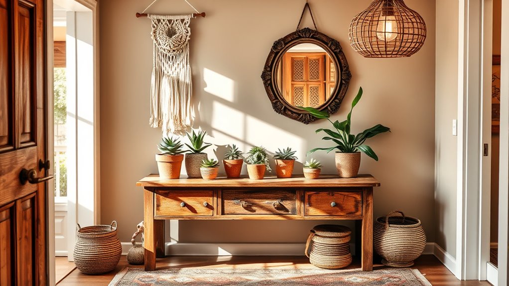 boho entryway decor tips