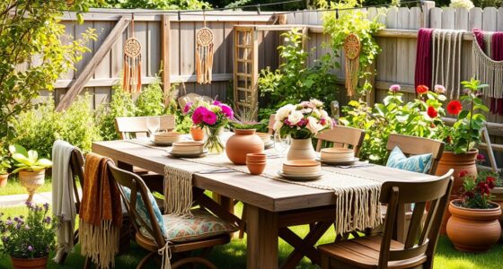 boho garden outdoor decor