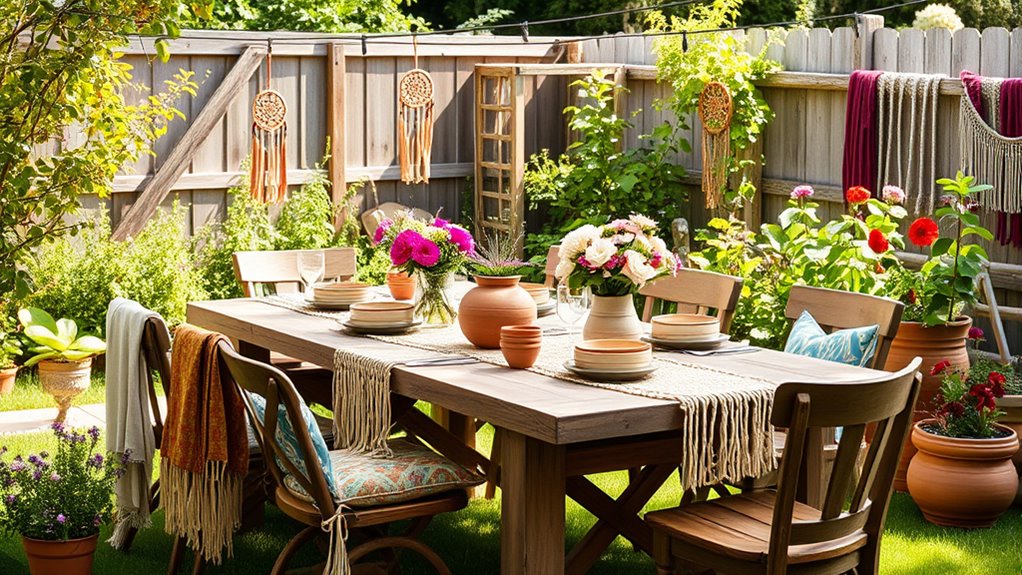 boho garden outdoor decor